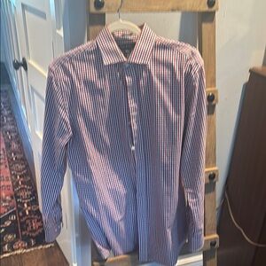 Tommy Hilfiger Red and Blue Dress Shirt Classic Style